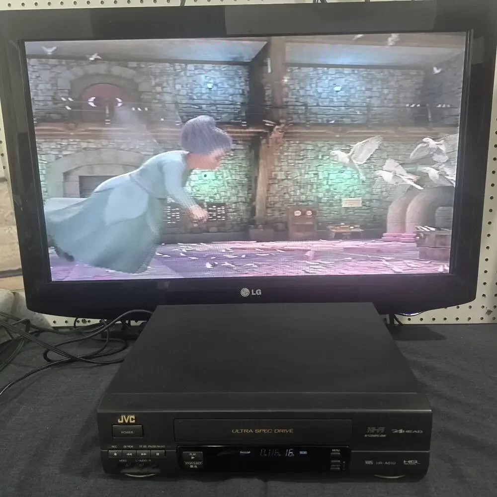 JVC HR-A61U 4-Head Hi-Fi VHS VCR Player Recorder Tested Works Vijay Cassette Pla